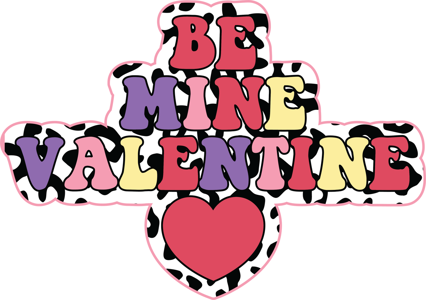 Be Mine Valentine Retro DTF Rocket