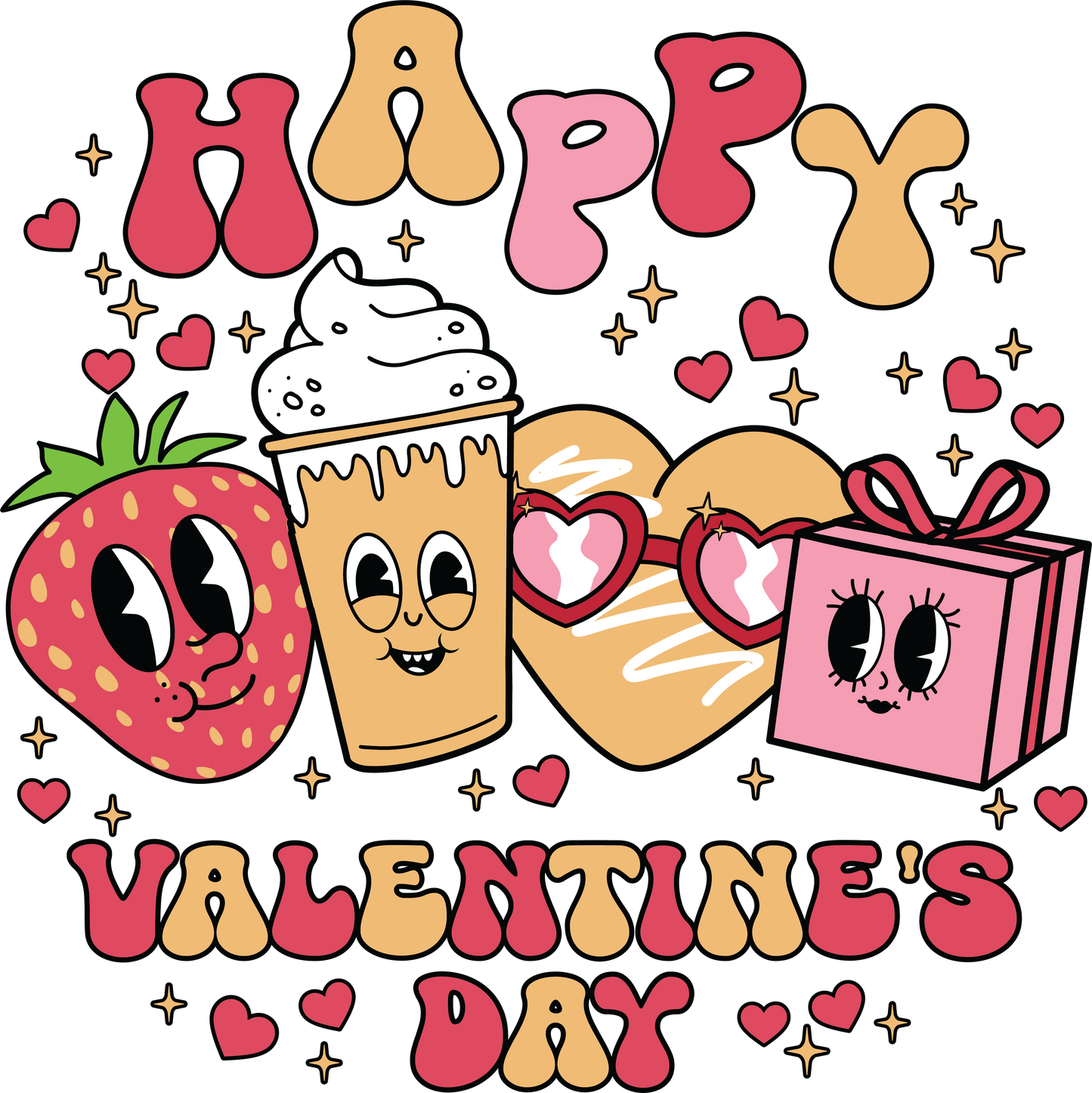 Happy Valentine's Day DTF Rocket