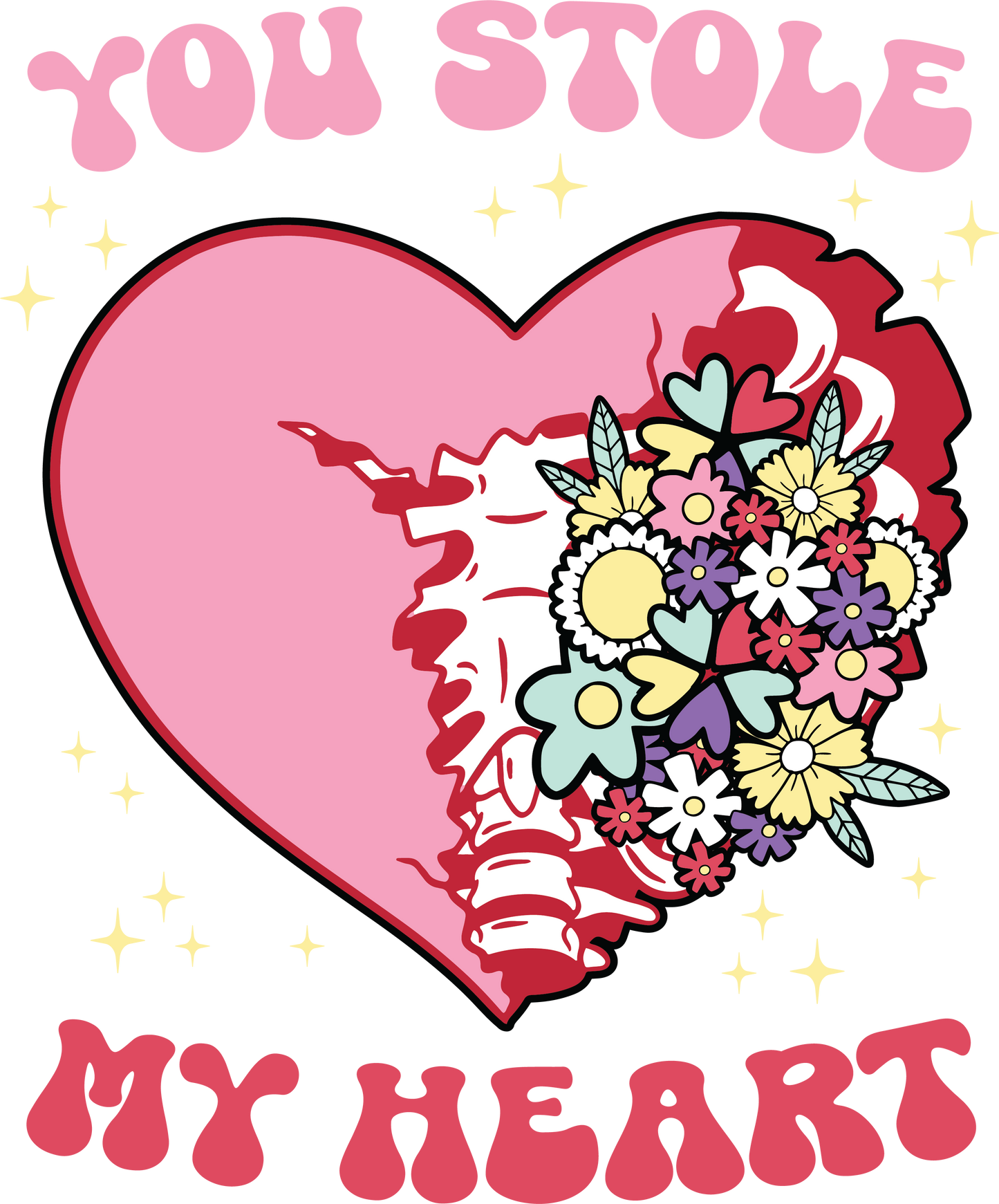 You Stole My Heart DTF Rocket