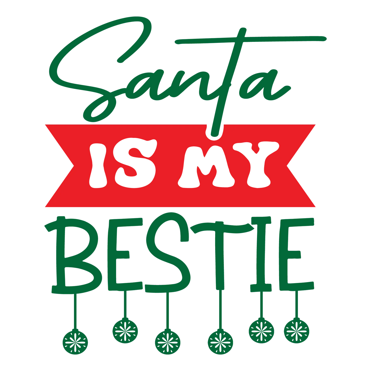 Santa, is my bestie DTF Rocket